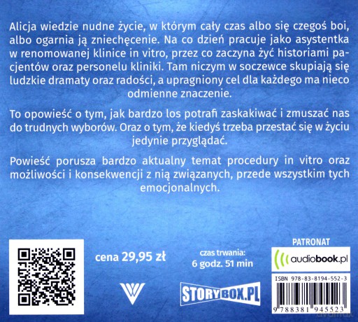 Miłość w czasach in vitro - Anna Żelazowska [AUDIOBOOK]