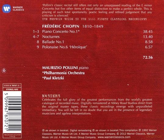 Maurizio Pollini: Piano Concerto No 1 [CD]