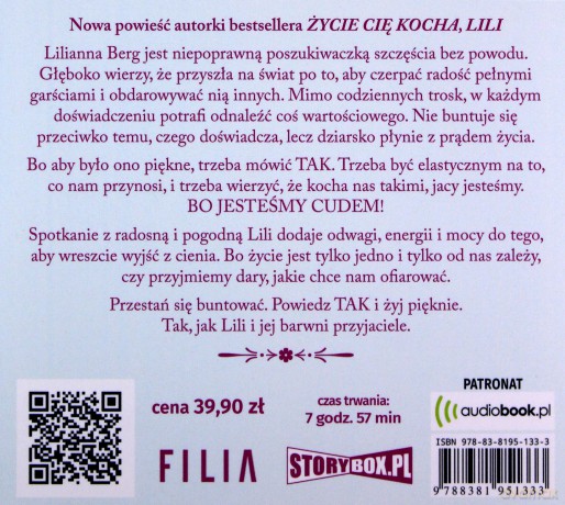 Powiedz życiu tak, Lili. Lilianna Berg (Tom 2) - Anna H. Niemczynow [AUDIOBOOK]