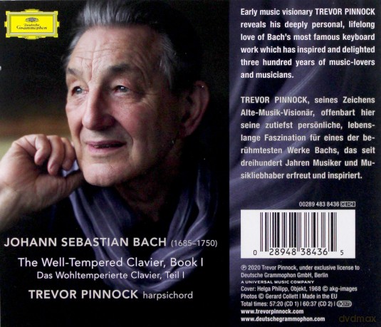 Trevor Pinnock: Bach The Well-Tempered Clavier 1 [2CD]