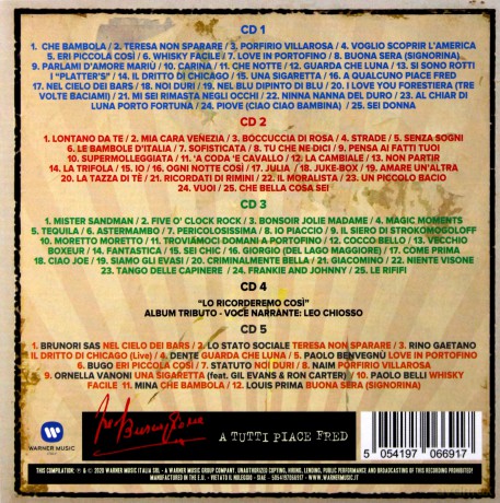 Fred Buscaglione: A Tutti Piace Fred [5CD]