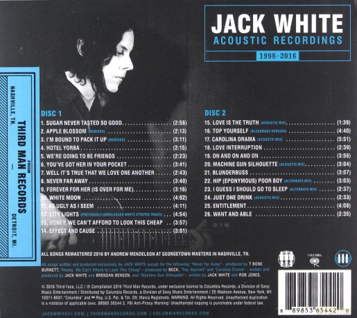 Jack White: Acoustic Recordings 1998-2016 [2CD]