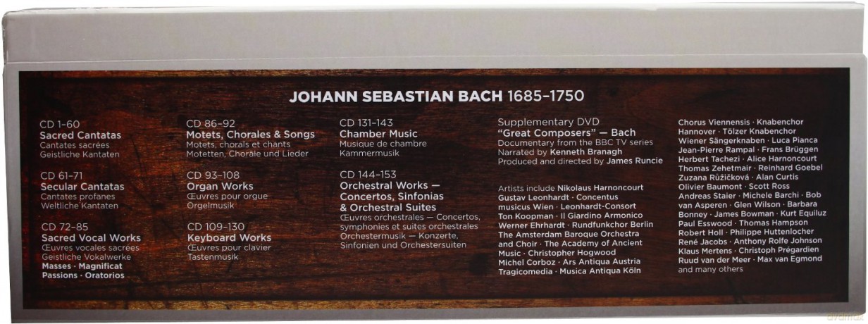 The Complete Bach Edition (Nikolaus Harnoncourt / Ton Koopman) [BOX] [153CD]+[DVD]