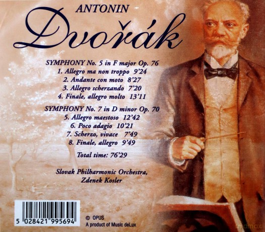 Dvorak: Antonin Dvorak Symphony no. 5, Symphony no. 7 [CD]