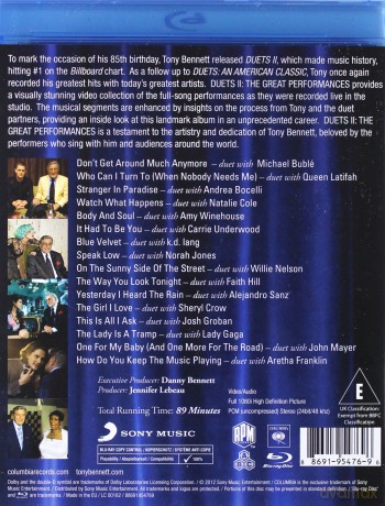 Tony Bennett: Duets II: The Great Performances [Blu-Ray]