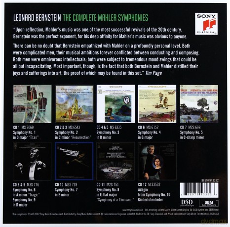 Leonard Bernstein: Bernstein: Mahler Symphonies [12CD]