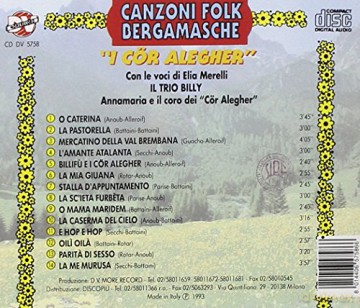 Cor Alegher: Canzoni Folk Bergamasche - Vol. 4 [CD]