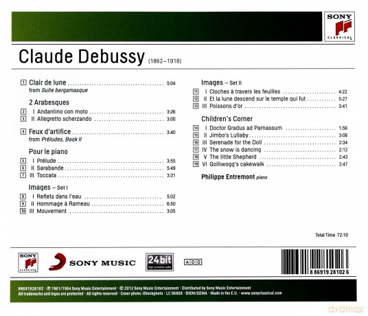 Entremont, Philippe: Debussy: Piano Music [CD]