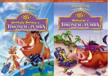 Dookoła świata z Timonem i Pumbą / Wakacje z Timonem i Pumbą [2DVD] (Disney)