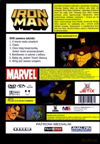 Iron Man sezon 1 odcinki 1-6 [DVD]