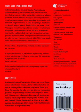 Fight Club (Podziemny krąg) - Chuck Palahniuk (digipack) [AUDIOBOOK] [CD-MP3]