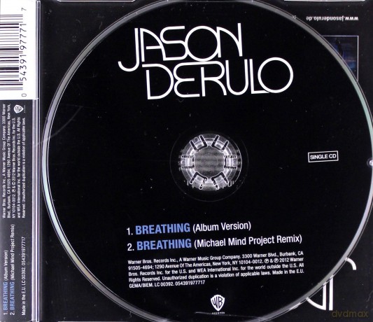 Jason Derulo: Breathing (2track) [CD]