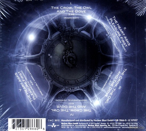 Nightwish: The Crow, The Owl And The Dove (singiel) (digipack) [CD]