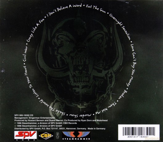 Motorhead: Overnight Sensation [CD]