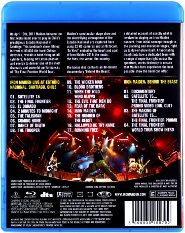 Iron Maiden: En Vivo [Blu-Ray]