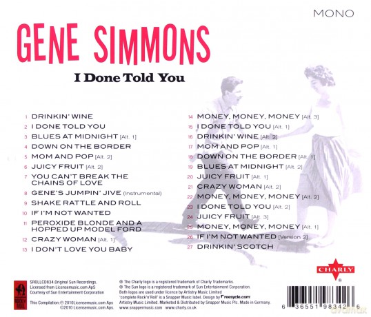 Gene Simmons: I Done Told You [CD]