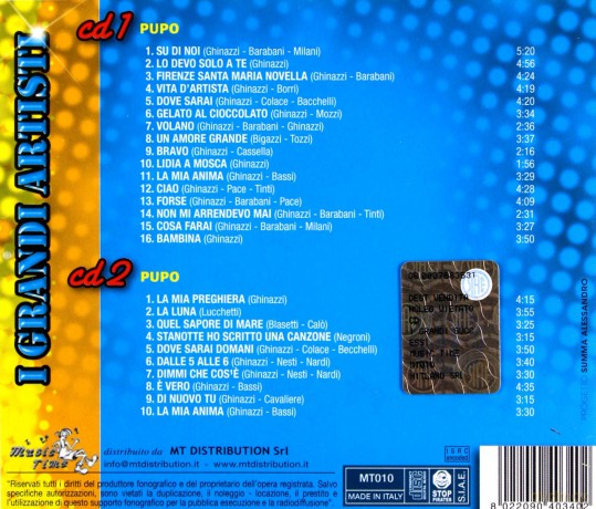 Pupo: I Grandi Successi [2CD]