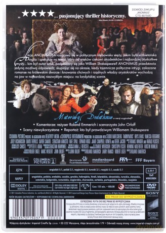 Anonimus [DVD]