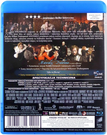 Anonimus [Blu-Ray]