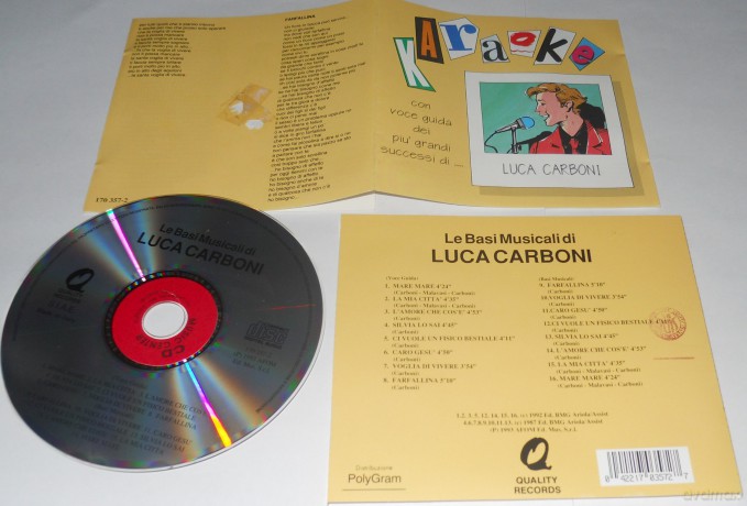Luca Carboni: Karaoke E Basi Musicali Di Luca Carboni [CD]