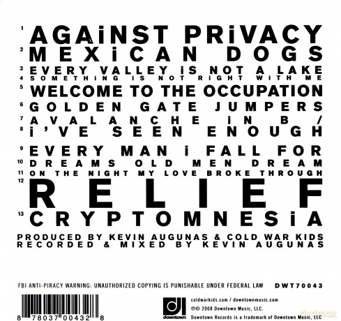 Cold War Kids: Loyalty to Loyalty [2CD]