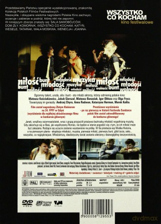 Wszystko co kocham (Kino Festiwalowe) [DVD]