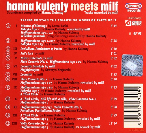 Unmoved Mover soundtrack (Nieruchomy Poruszyciel) (Hanna Kulenty) (digipack) [CD]