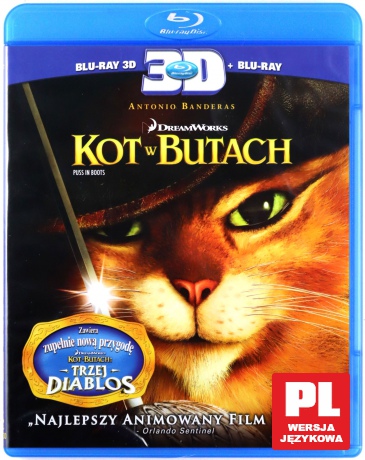 Kot w butach 3D (2011) [Blu-Ray 3D]+[Blu-Ray]