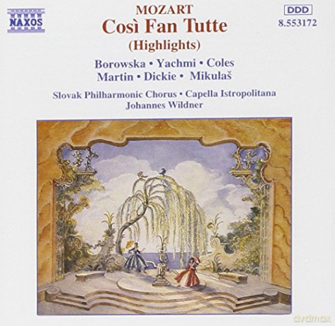 Wolfgang Amadeus Mozart: Mozart: Cos Fan Tutte [CD]
