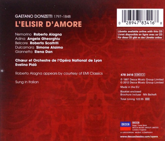 Roberto Alagna: Donizetti:L'elisir Amore [2CD]