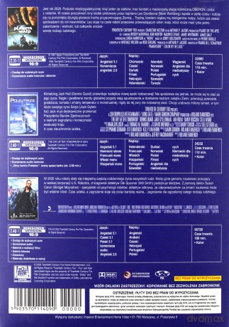 SCI-FI: Planeta małp / Pojutrze / Ja, robot BOX [3DVD]