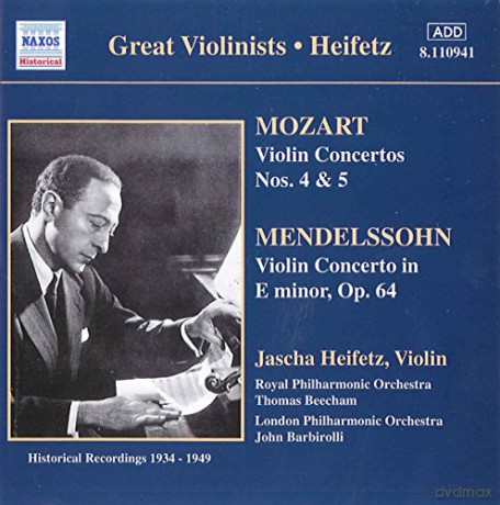 Jascha Heifetz: Mozart; Mendelssohn - Violin Concertos [CD]