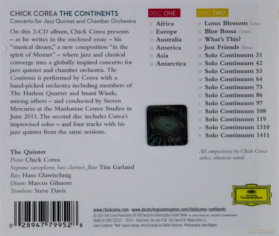 Chick Corea: The Continents [2CD]