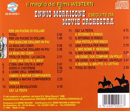 Ennio Morricone: Musiche De Ennio Morricone [CD]