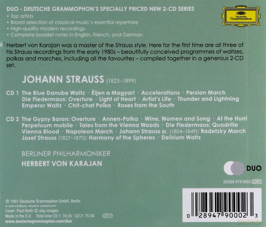 Herbert Von Karajan: Strauss J:Waltzes, Marches And Polkas [2CD]