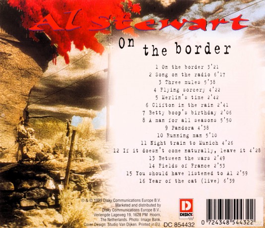Al Stewart: On The Border CD Dutch Disky 1999 [CD]