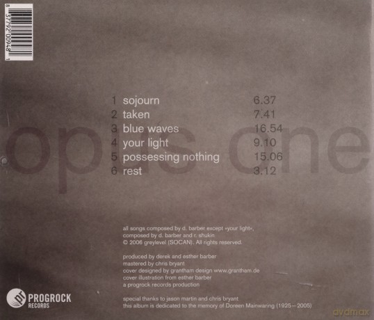 Greylevel: Opus One [CD]