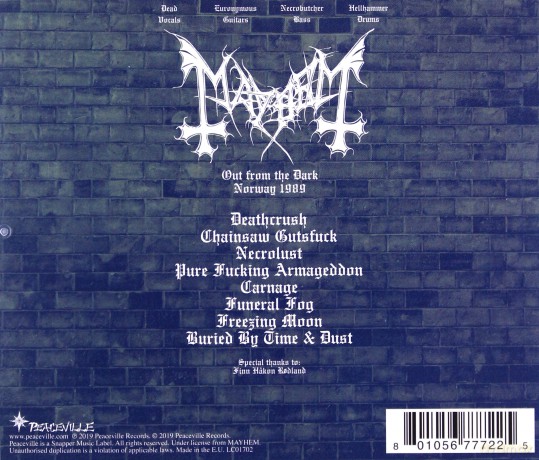 Mayhem: Out From The Dark [CD]