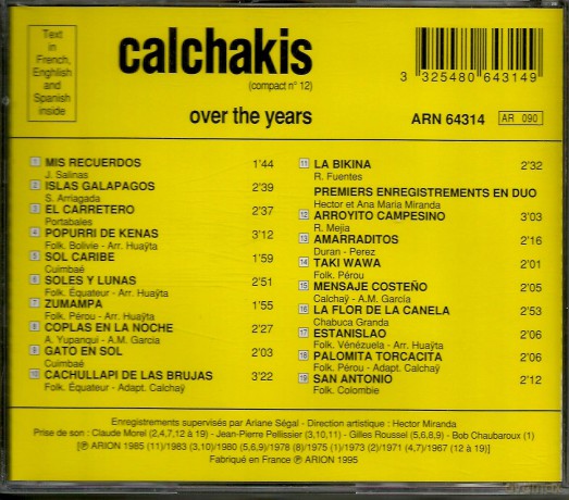 Calchakis: Over The Years [CD]