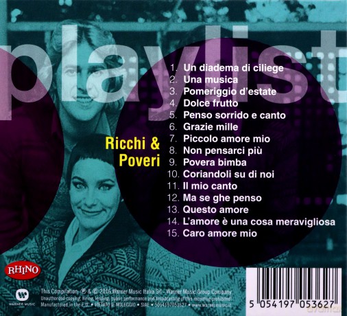 Ricchi E Poveri: Playlist:Ricchi E Poveri [CD]