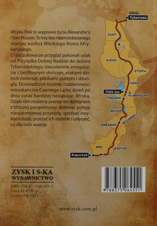 Afryka Trek. Od Przylądka Dobrej Nadziei do Kilimandżaro - Sonia Poussin [KSIĄŻKA]