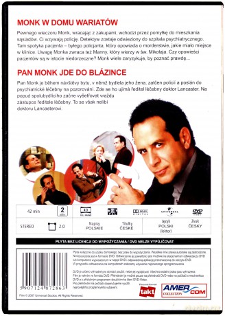 Monk 04: Monk w domu wariatów [DVD]