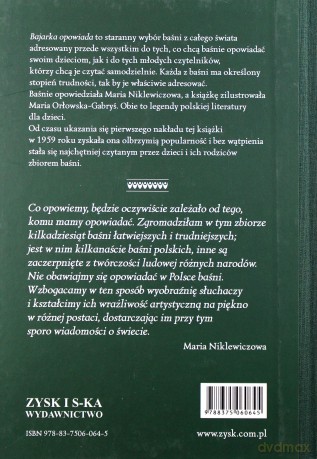 Bajarka Opowiada. Zbiór baśni całego świata - Maria Niklewiczowa [KSIĄŻKA]