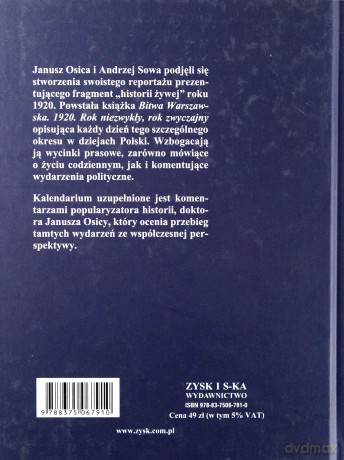 Bitwa Warszawska 1920. Rok niezwykły, rok zwyczajny - A. Sowa, J. Osica [KSIĄŻKA]