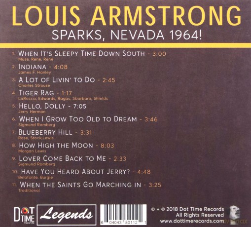 Louis Armstrong: Sparks,Nevada 1964 [CD]