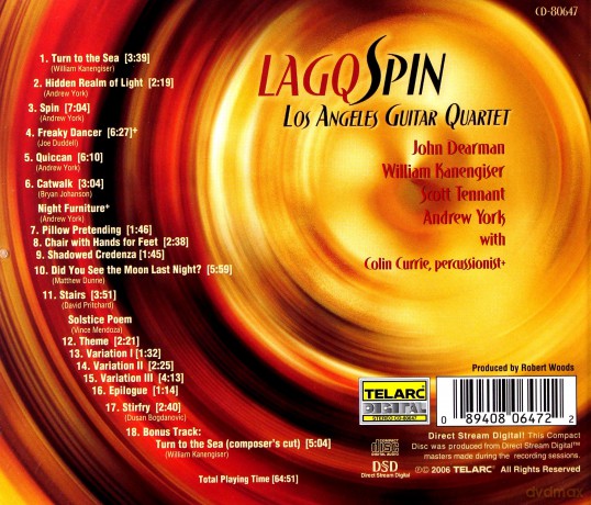 Los Angeles Guitar Quartet: Spin [CD]