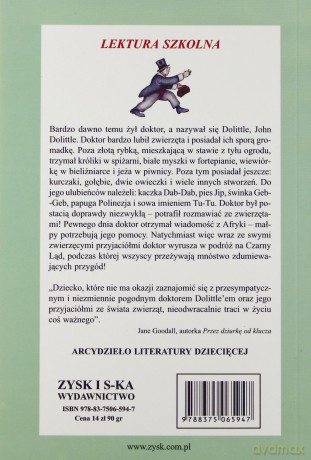 Doktor Dolittle i jego zwierzęta - Hugh Lofting [KSIĄŻKA]