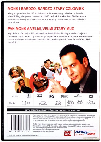Monk 16: Monk i bardzo, bardzo stary człowiek [DVD]