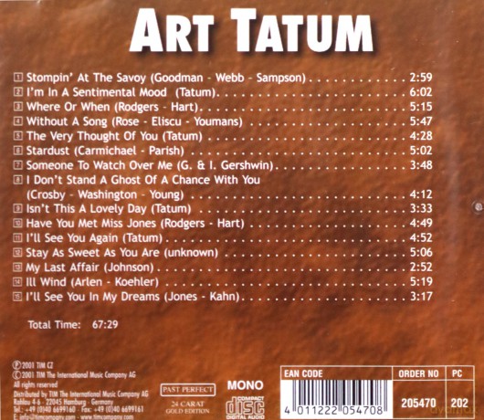 Art Tatum: Tatum Art-Stompin At The Savo [CD]