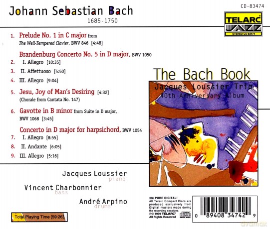 Jacques Loussier: The Bach Book: 40th Anniversary Album [CD]